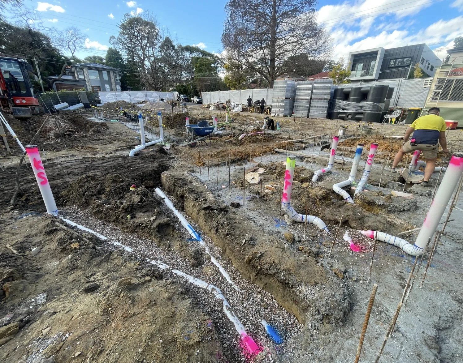 New-home plumbing site