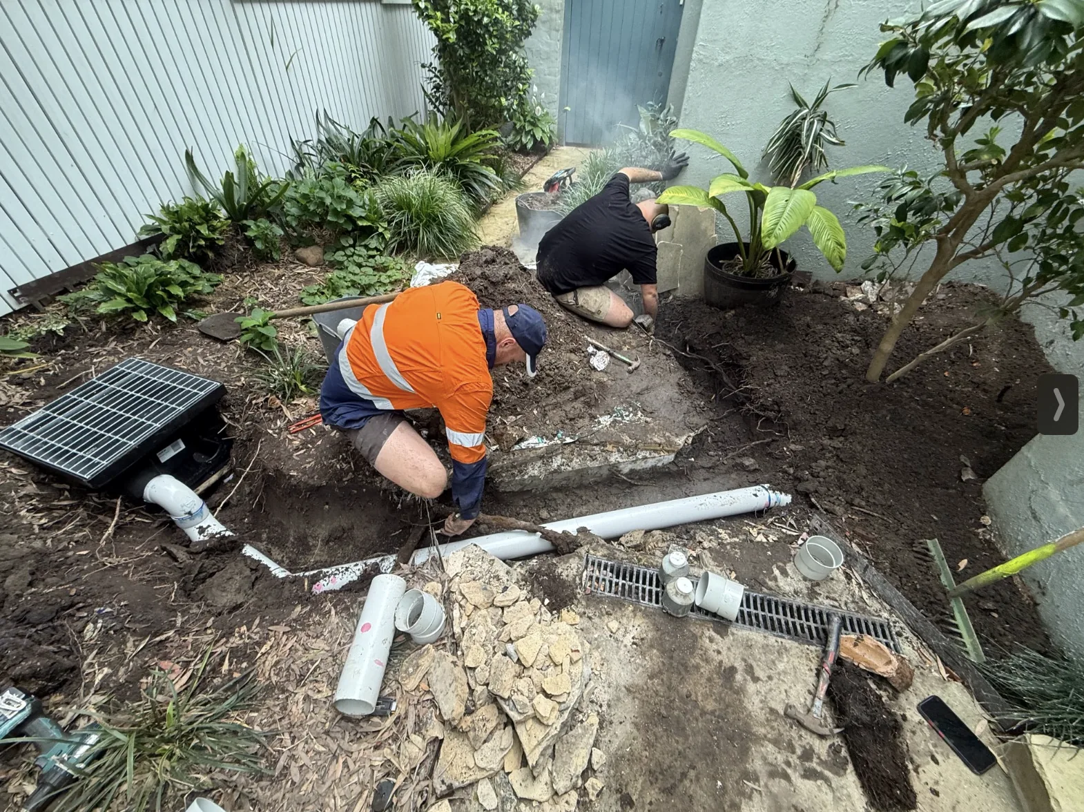Real plumbing work by Northern Beaches Plumbing