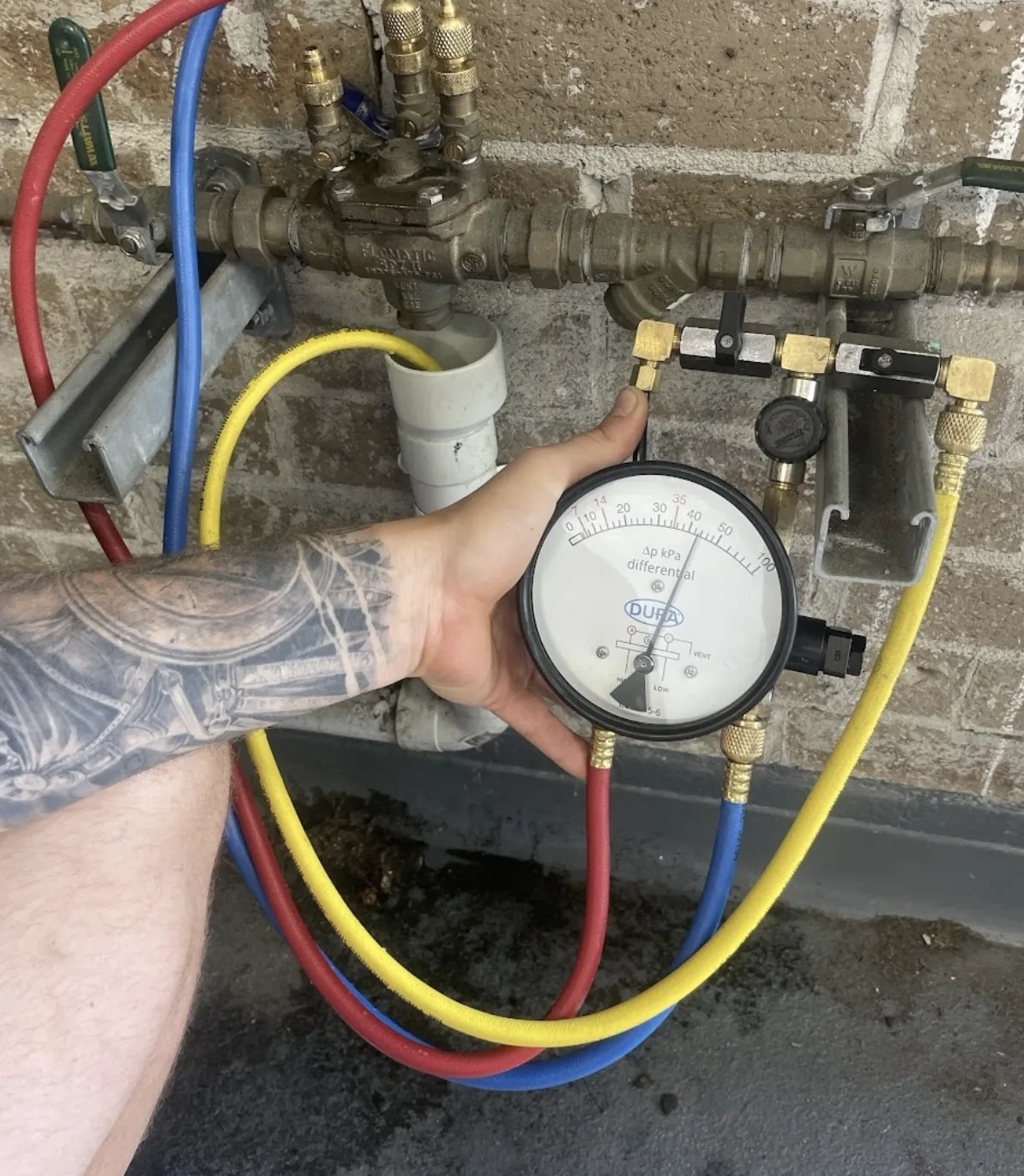 Pressure testing and plumbing diagnostics