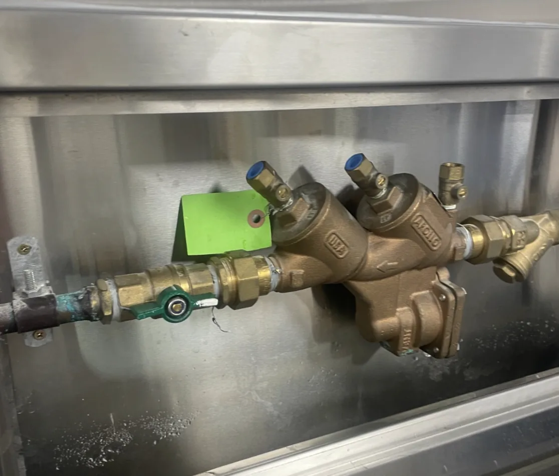 Backflow prevention device work